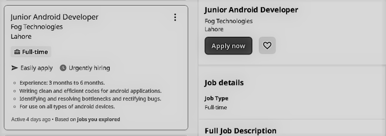 Junior Android Developer